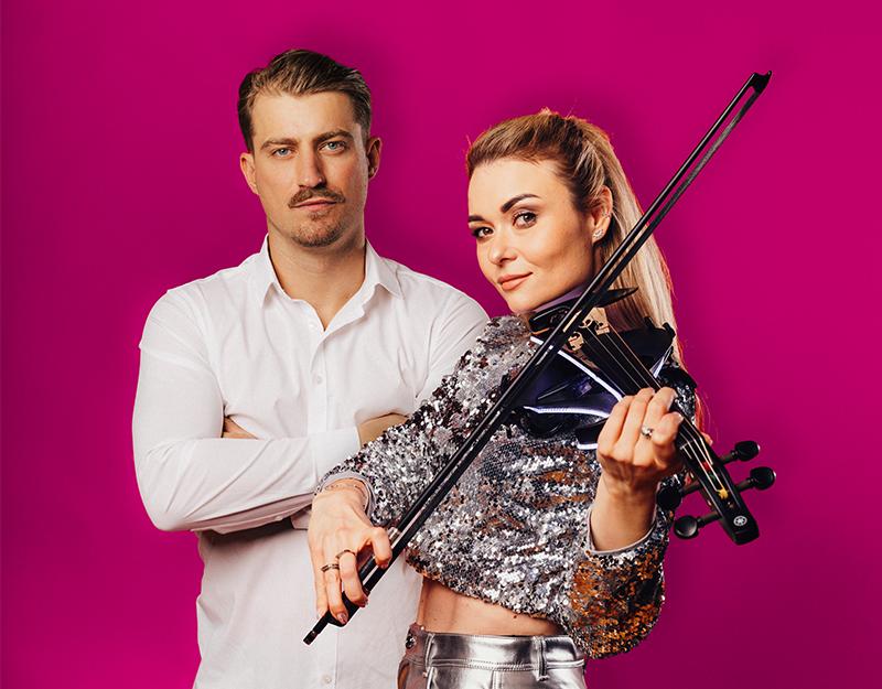 Soundlabor Team - DJ Carter and MISS vioLINE Network data from ten European capitals are transformed into a beautiful symphony performed by e-violinist MISS vio-LINE and DJ Carter Mobile